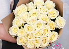 Купить Букет из 25 белых роз 60 см (Россия) Premium в Санкт-Петербурге с бесплатной доставкой: цена, фото, описание