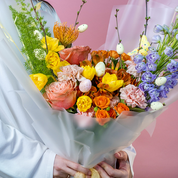 Купить Букет «Разрисованная вуаль» в  с бесплатной доставкой: цена, фото, описание