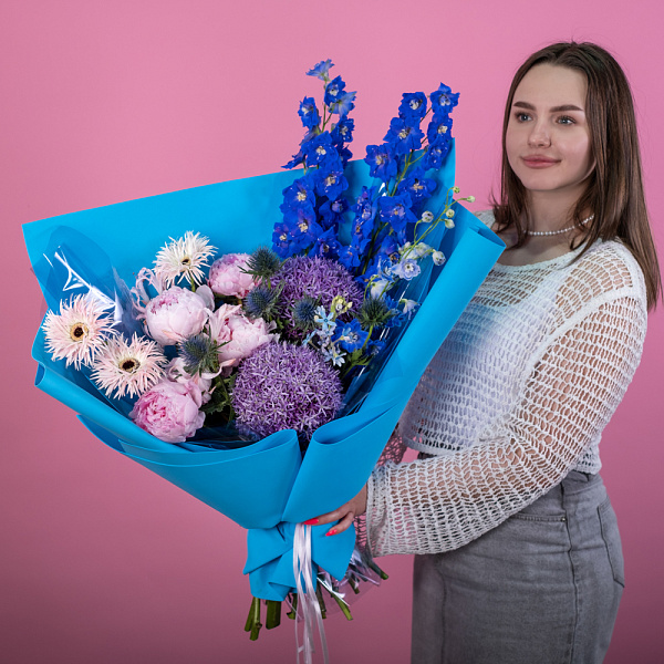 Купить Букет «Сапфир» в  с бесплатной доставкой: цена, фото, описание