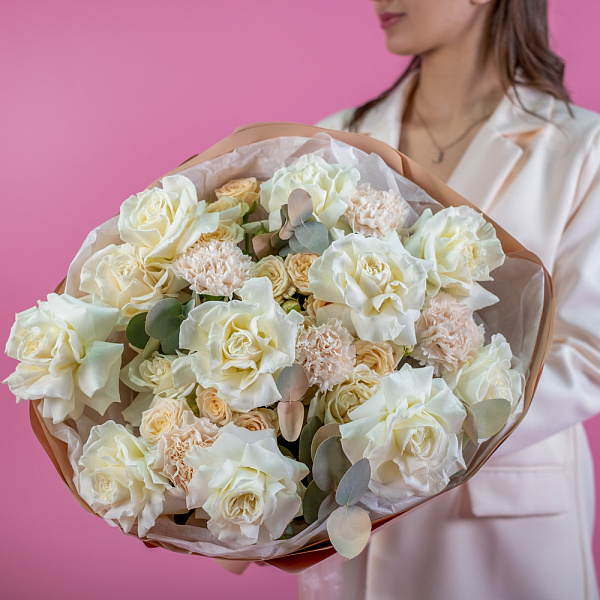 Купить Букет «Белый танец» в  с бесплатной доставкой: цена, фото, описание