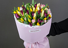 Купить Букет 51 тюльпан микс в  с бесплатной доставкой: цена, фото, описание