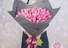 Купить Букет 101 розовый тюльпан в Санкт-Петербурге с бесплатной доставкой: цена, фото, описание