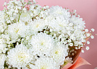 Купить Букет из хризантем и гипсофил в  с бесплатной доставкой: цена, фото, описание