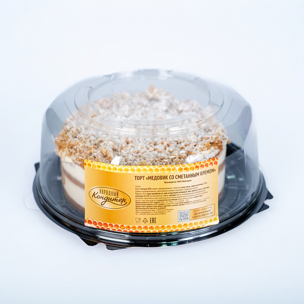 Купить Торт «МЕДОВИК СО СМЕТАННЫМ КРЕМОМ» в  с бесплатной доставкой: цена, фото, описание