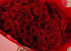 Купить Букет из 51 красной розы 50 см (Россия) в Санкт-Петербурге с бесплатной доставкой: цена, фото, описание