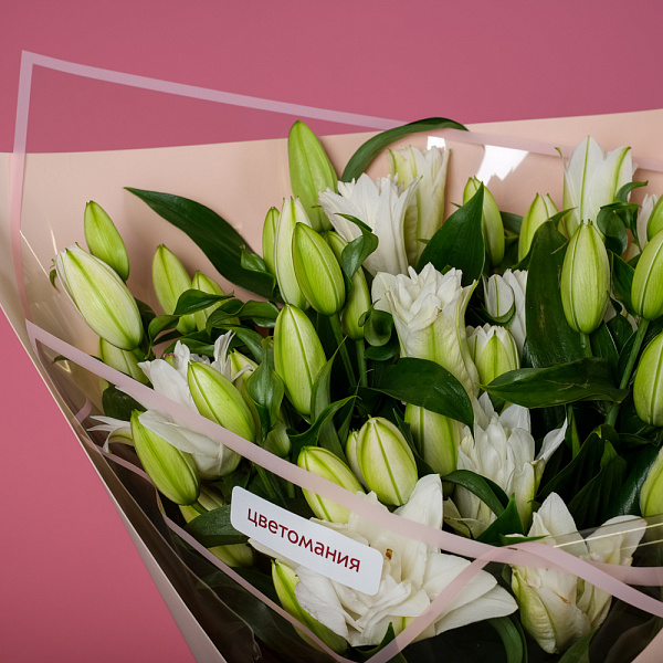 Купить Букет из 15 ароматных лилий в  с бесплатной доставкой: цена, фото, описание