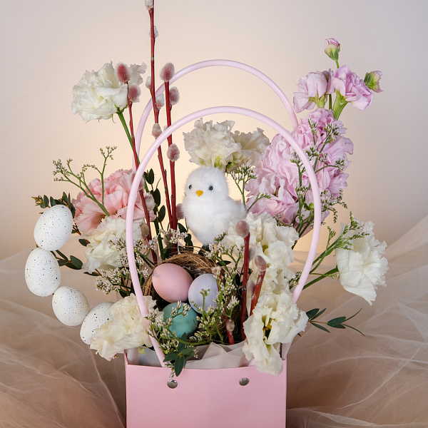 Купить Композиция в сумочке «Пение птиц» в  с бесплатной доставкой: цена, фото, описание