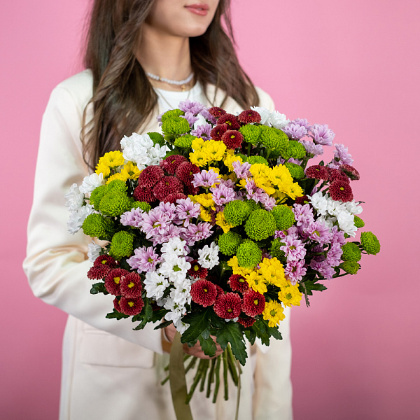 Купить Хризантемы сантини микс поштучно в  с бесплатной доставкой: цена, фото, описание