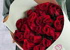 Купить Букет из 25 красных роз 60-70 см (Эквадор) в Санкт-Петербурге с бесплатной доставкой: цена, фото, описание