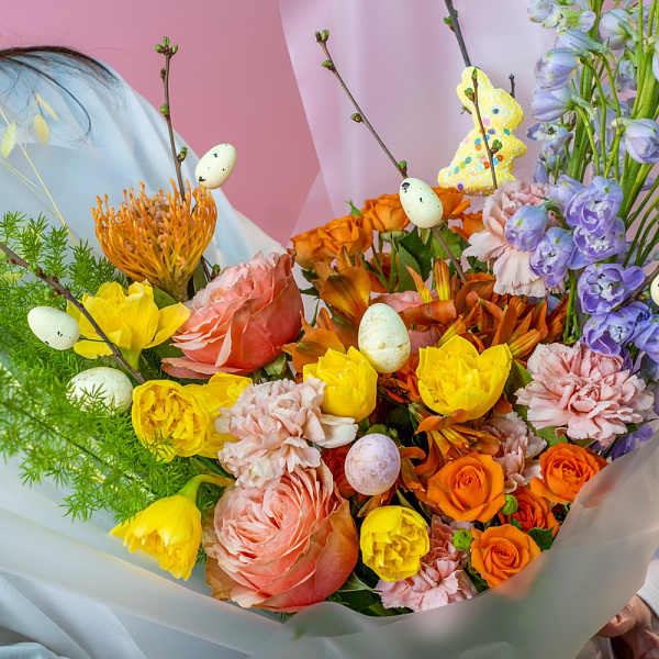 Купить Букет «Разрисованная вуаль» в  с бесплатной доставкой: цена, фото, описание