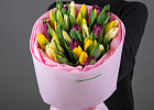 Купить Букет 35 тюльпанов микс в  с бесплатной доставкой: цена, фото, описание