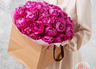 Купить Букет из 25 розовых пионов (Стандарт) в Санкт-Петербурге с бесплатной доставкой: цена, фото, описание