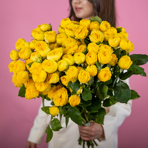 Купить Кустовая желтая роза в  с бесплатной доставкой: цена, фото, описание