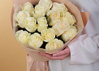 Купить Букет из 15 белых роз 40-50 см  (Эквадор) в  с бесплатной доставкой: цена, фото, описание