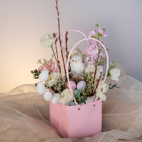 Купить Композиция в сумочке «Пение птиц» в  с бесплатной доставкой: цена, фото, описание