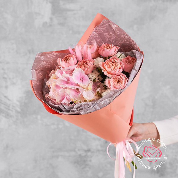 Купить Букет «Клубничный йогурт» в  с бесплатной доставкой: цена, фото, описание