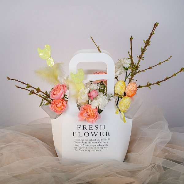 Купить Композиция в сумочке «Солнечная» в  с бесплатной доставкой: цена, фото, описание