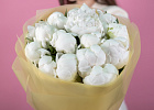Купить Букет из 15 белых пионов (Премиум) в  с бесплатной доставкой: цена, фото, описание