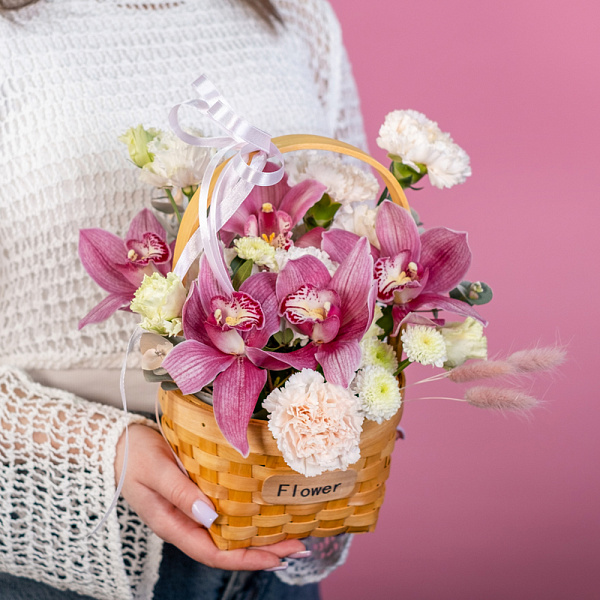 Купить Композиция в корзинке «Милая моя» в  с бесплатной доставкой: цена, фото, описание