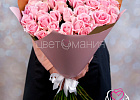 Купить Букет из 51 нежно-розовой розы 50 см (Россия) в Санкт-Петербурге с бесплатной доставкой: цена, фото, описание