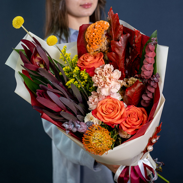 Купить Букет «Легенды осени» M в  с бесплатной доставкой: цена, фото, описание