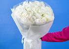 Купить Букет из 35 белых пионов (Премиум) в  с бесплатной доставкой: цена, фото, описание