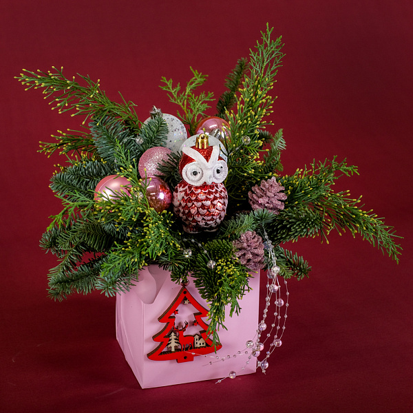 Купить Композиция «Совушка» в  с бесплатной доставкой: цена, фото, описание