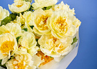 Купить Букет из 25 лимонных пионов (Премиум) в  с бесплатной доставкой: цена, фото, описание