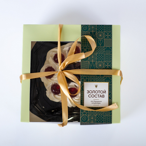 Купить Торт «Черный лес». Золотой состав в  с бесплатной доставкой: цена, фото, описание