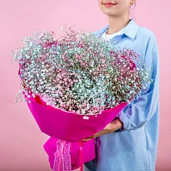 Букет «В мечтах» из 15 крашеных разноцветных гипсофил Купить Букет «В мечтах» из 15 крашеных разноцветных гипсофил в с бесплатной доставкой: цена, фото, описание