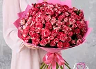 Купить Букет из 25 кустовых роз Фаерворк в  с бесплатной доставкой: цена, фото, описание