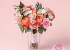 Купить Букет невесты из роз Кагала, маттиолы и фрезии в  с бесплатной доставкой: цена, фото, описание