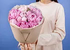Купить Букет из 15 розовых пионов (Премиум) в  с бесплатной доставкой: цена, фото, описание