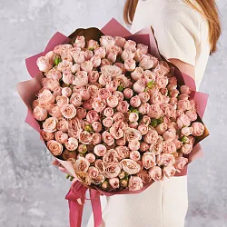 Купить Букет из 51 кустовой розы Мадам бомбастик в  с бесплатной доставкой: цена, фото, описание