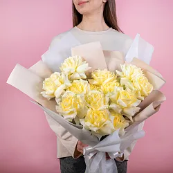 Купить Букет из 15 французских роз кенди лайт в  с бесплатной доставкой: цена, фото, описание
