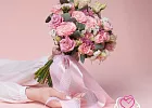 Купить Букет невесты из пионовидных роз и эустомы в  с бесплатной доставкой: цена, фото, описание